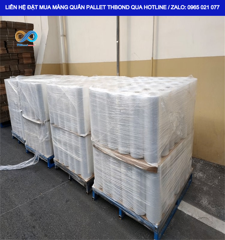 THBond cung ứng Màng PE Quấn Hàng cho nhu cầu đóng gói pallet tại nhà máy, kho hàng, xưởng sản xuất và đơn vị logistics.