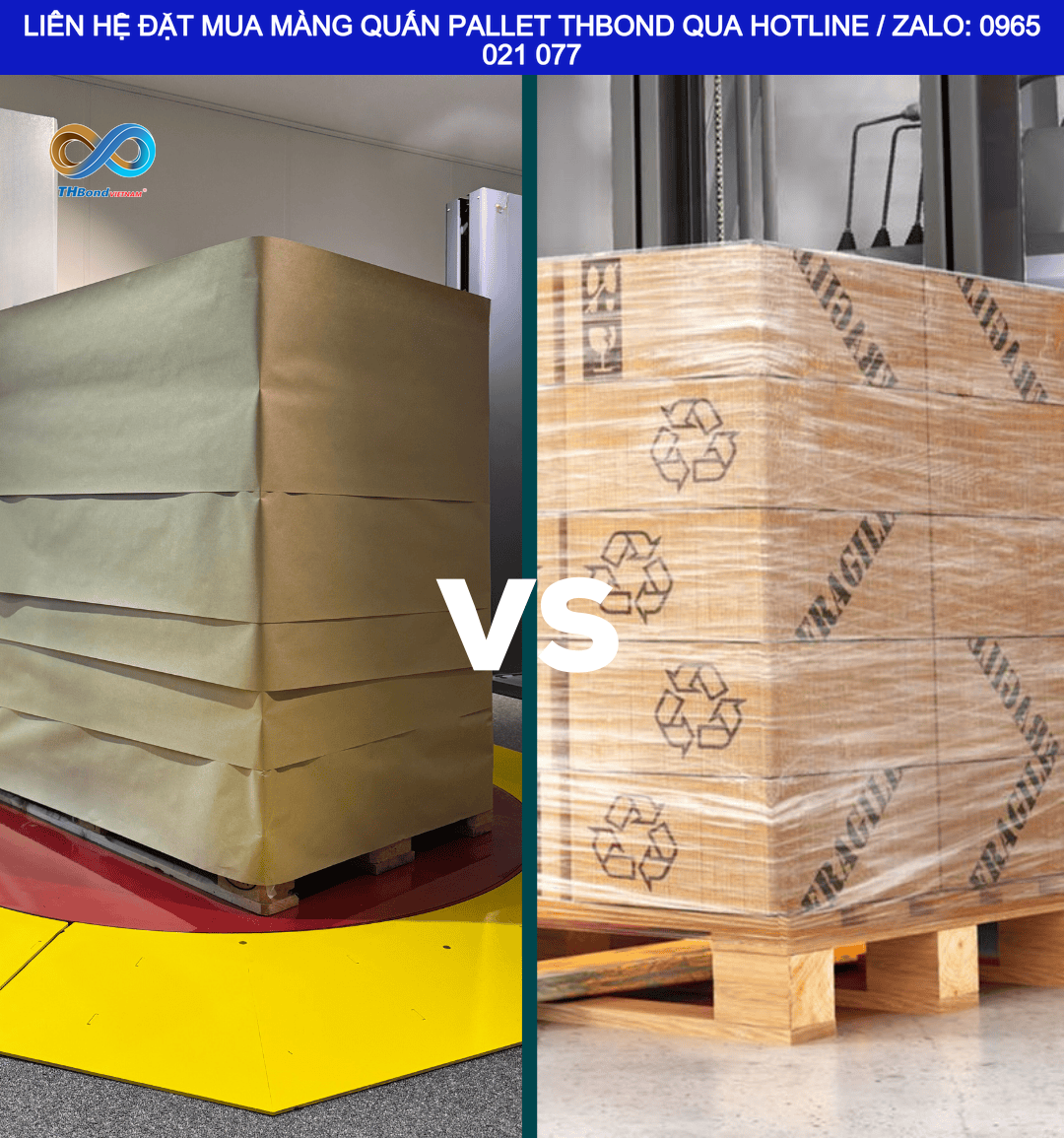 THBond cung ứng Màng Co PE Quấn Pallet MTH899 theo nhu cầu thực tế, hỗ trợ sản xuất cắt khổ màng, độ dày và trọng lượng cuộn phù hợp.