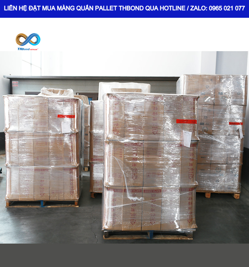 Màng PE MTH899 có thể lựa chọn khổ rộng theo quy cách cung ứng, giúp doanh nghiệp chủ động hơn khi xử lý pallet lớn, nhỏ hoặc nhiều kích thước kiện hàng.