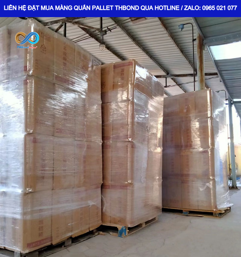 Từ pallet thành phẩm đến hàng chờ xuất kho, MTH899 giúp doanh nghiệp duy trì trạng thái kiện hàng gọn gàng trong suốt các công đoạn luân chuyển nội bộ hoặc giao đến khách