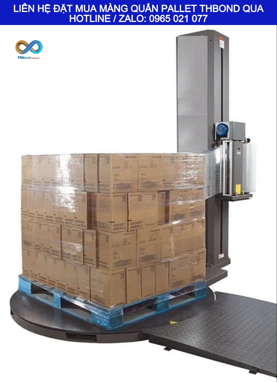 Màng Co PE Quấn Pallet MTH899 giúp giảm nguy cơ các thùng hàng bị tách rời khỏi cụm pallet trong quá trình vận chuyển.