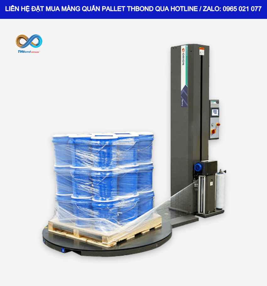 THBond MTH899 phù hợp quấn hàng công nghiệp, vật tư, thùng carton và các sản phẩm cần được cố định trước khi xuất kho.