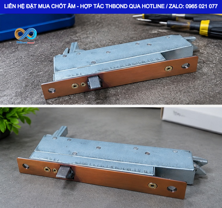 THBond CTH1889 – chốt âm lưỡi gà dành cho đơn vị sản xuất và gia công cửa muốn mang đến giải pháp nhanh chóng, tiện lợi cho người sử dụng, qua đó gia tăng giá trị bộ cửa