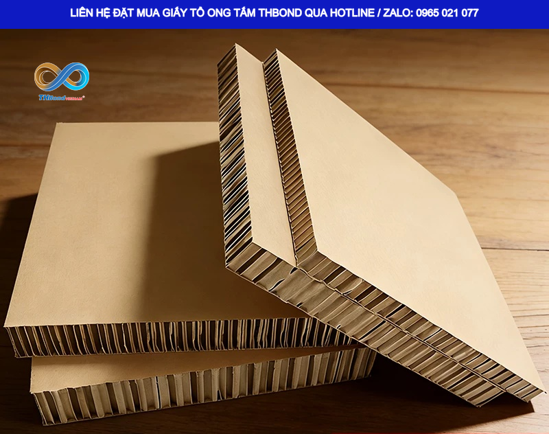 THBond cung ứng giấy tổ ong tấm dày 30 mm GTO558 phục vụ nhu cầu sản xuất và gia công trong ngành cửa, vách panel, đóng gói vận chuyển hàng hóa…