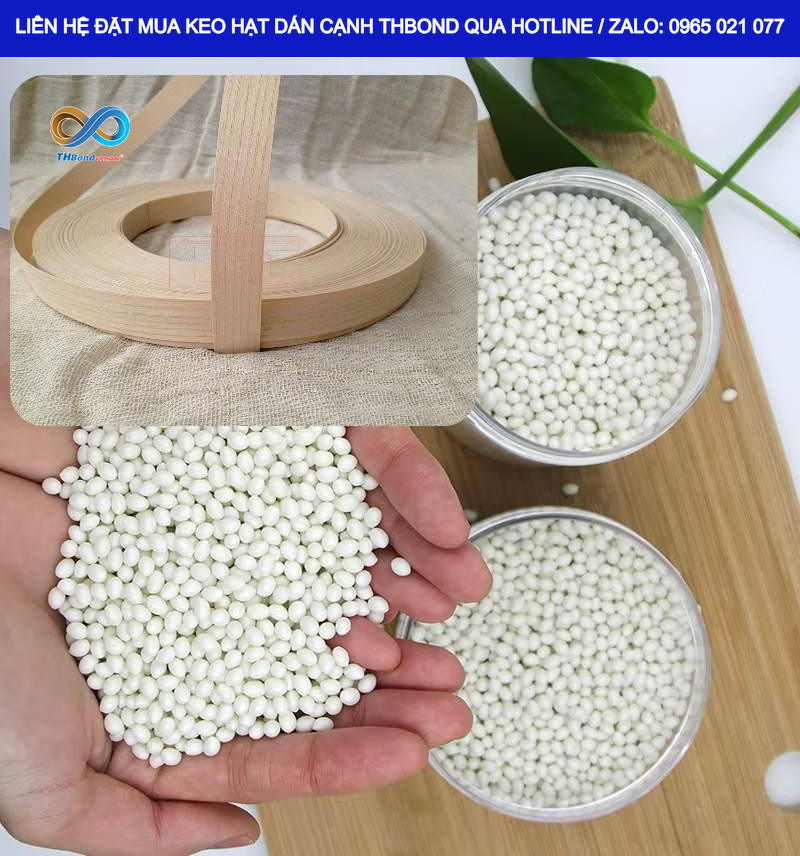THBond D131 130–150°C là dòng Keo Hạt Dán Cạnh nhiệt thấp, dùng cho dán chỉ PVC, ABS, Melamine, veneer… theo điều kiện vận hành phù hợp của thiết bị.