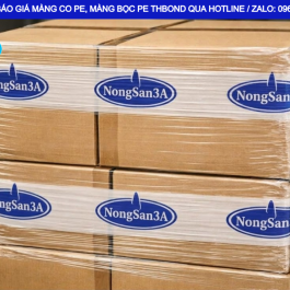 Màng PE in logo theo yêu cầu cho kiện hàng công nghiệp và hàng hóa kích thước lớn, vừa…