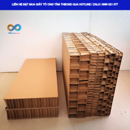 Cấu trúc lõi tổ ong giúp nhà sản xuất mở rộng phương án thiết kế vật liệu dạng tấm từ giấy tổ ong THBond nhờ có khả năng chịu tải tốt