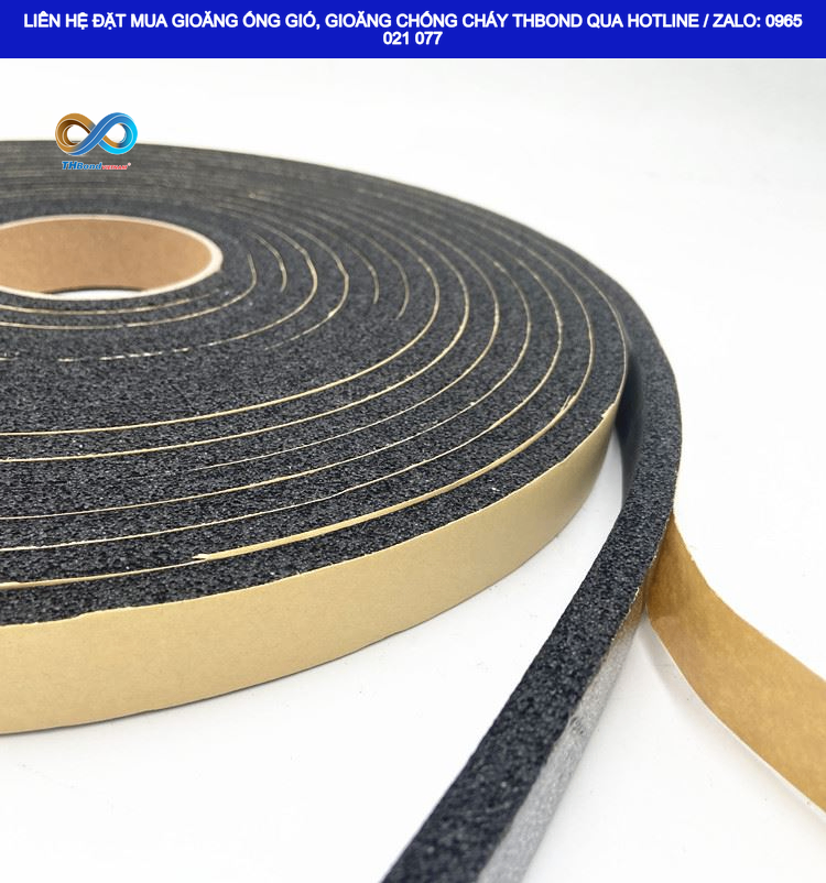 Ron xốp cao su ống gió GTH611 sản xuất bởi THBond thích hợp đáp ứng đa dạng yêu cầu của đơn vị sản xuất ống gió và phụ kiện thông gió.