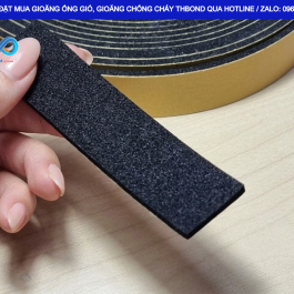 Sử dụng gioăng ống gió GTH611 THBond giúp tạo lớp đệm chống cháy, ngăn khói độc tại vị trí tiếp giáp giữa các mặt bích.