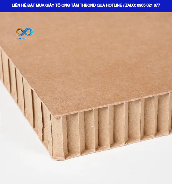 Giấy tổ ong tấm GTO558 từ THBond – giải pháp vật liệu hiệu quả được lựa chọn theo yêu cầu kết cấu cánh cửa, tấm vách panel