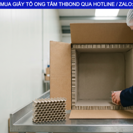THBond cung ứng giấy tổ ong tấm dày 30 mm phục vụ gia công các sản phẩm có kết cấu nhiều lớp (cửa, tấm vật liệu, thùng hàng…)