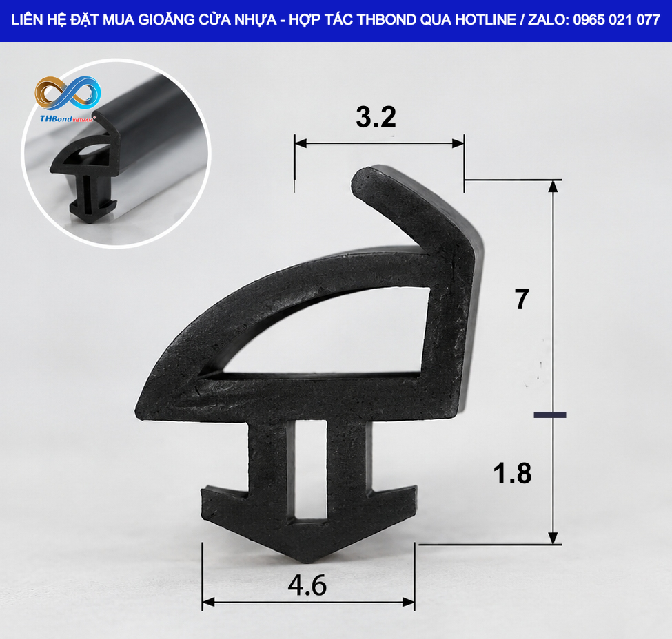 THBond GTH559 – Gioăng làm kín dành cho hệ cửa tại bệnh viện, trường học và tòa nhà, công trình