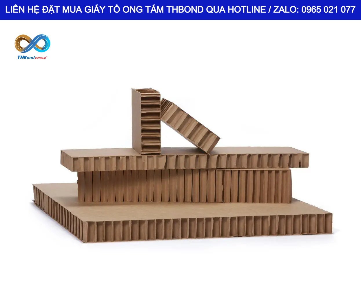 Giấy tổ ong tấm THBond có thể được dùng phổ biến cho các sản phẩm vách ngăn dạng tấm trong nội thất