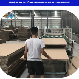 Giấy tổ ong tấm dày 30mm THBond GTO558 – vật liệu ứng dụng phổ biến trong các phương án gia công tấm theo thiết kế