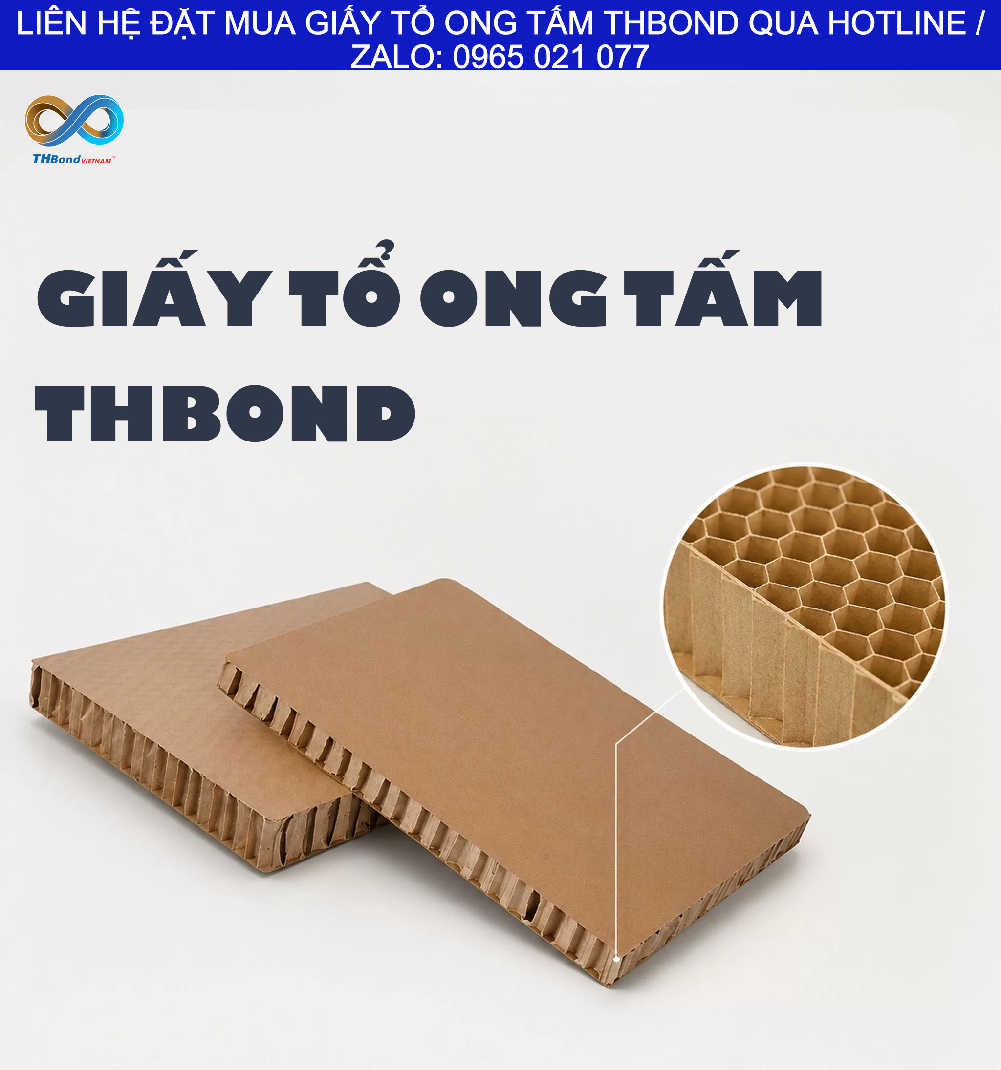 Ứng dụng giấy tổ ong THBond trong giải pháp đóng gói và phân cách hàng hóa. Liên hệ THBond qua Hotline 0965 021 077 để đặt mua