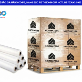 Ứng dụng màng chít PE in thông tin trong đóng gói thành phẩm tại nhà máy giúp thu hút khách hàng, nâng cao mức độ chuyên nghiệp cho đơn vị