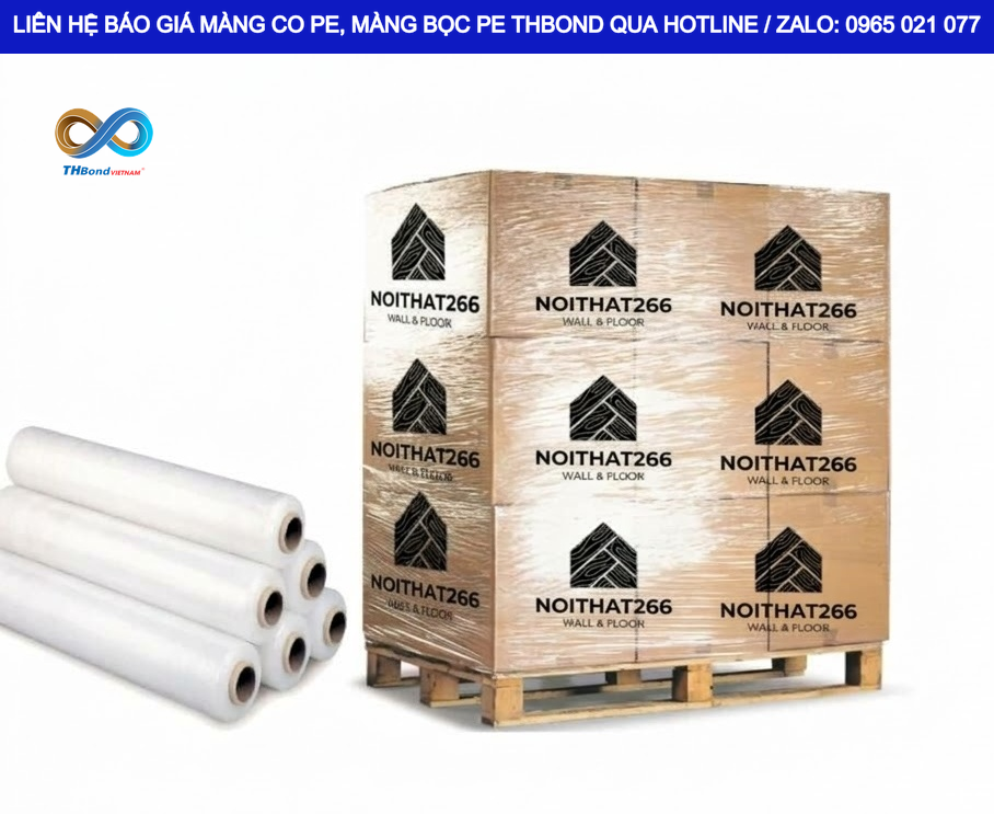 Ứng dụng màng chít PE in thông tin trong đóng gói thành phẩm tại nhà máy giúp thu hút khách hàng, nâng cao mức độ chuyên nghiệp cho đơn vị