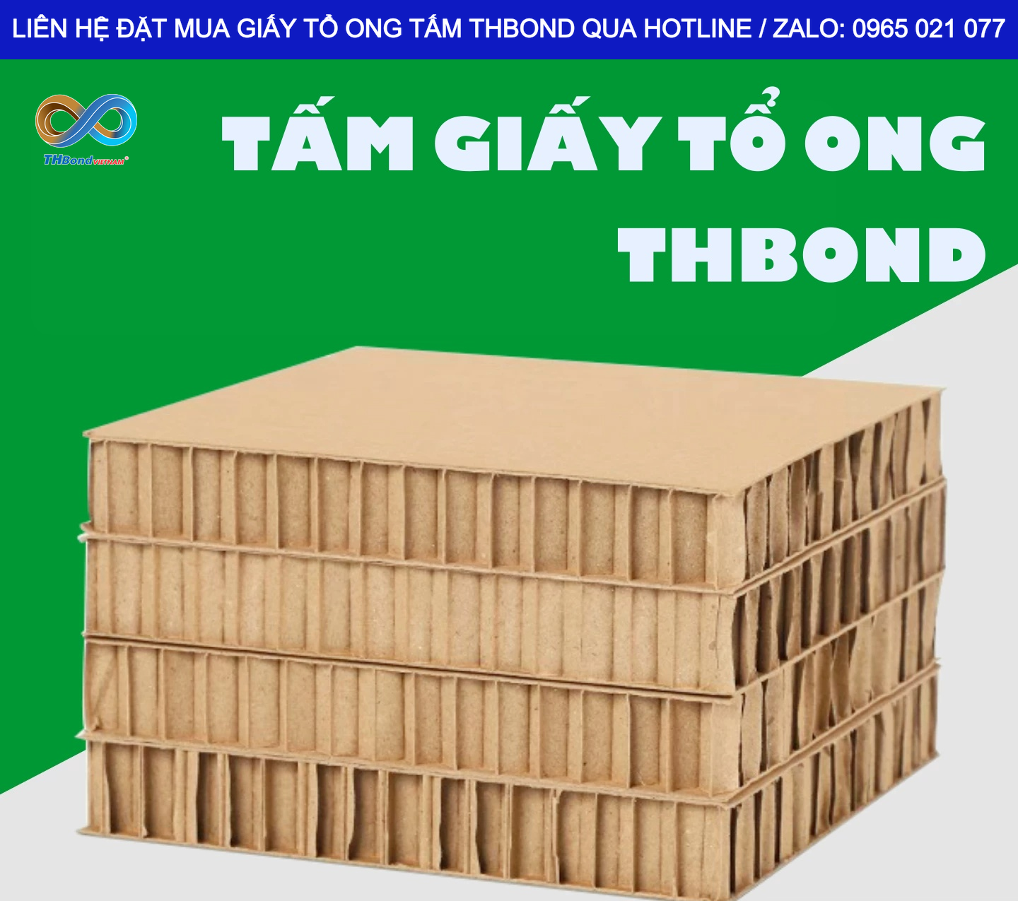 THBond cung ứng giấy tổ ong tấm nhiều kích thước phục vụ sản xuất cửa, tấm panel, gia công vật liệu đóng gói theo kích thước sản phẩm