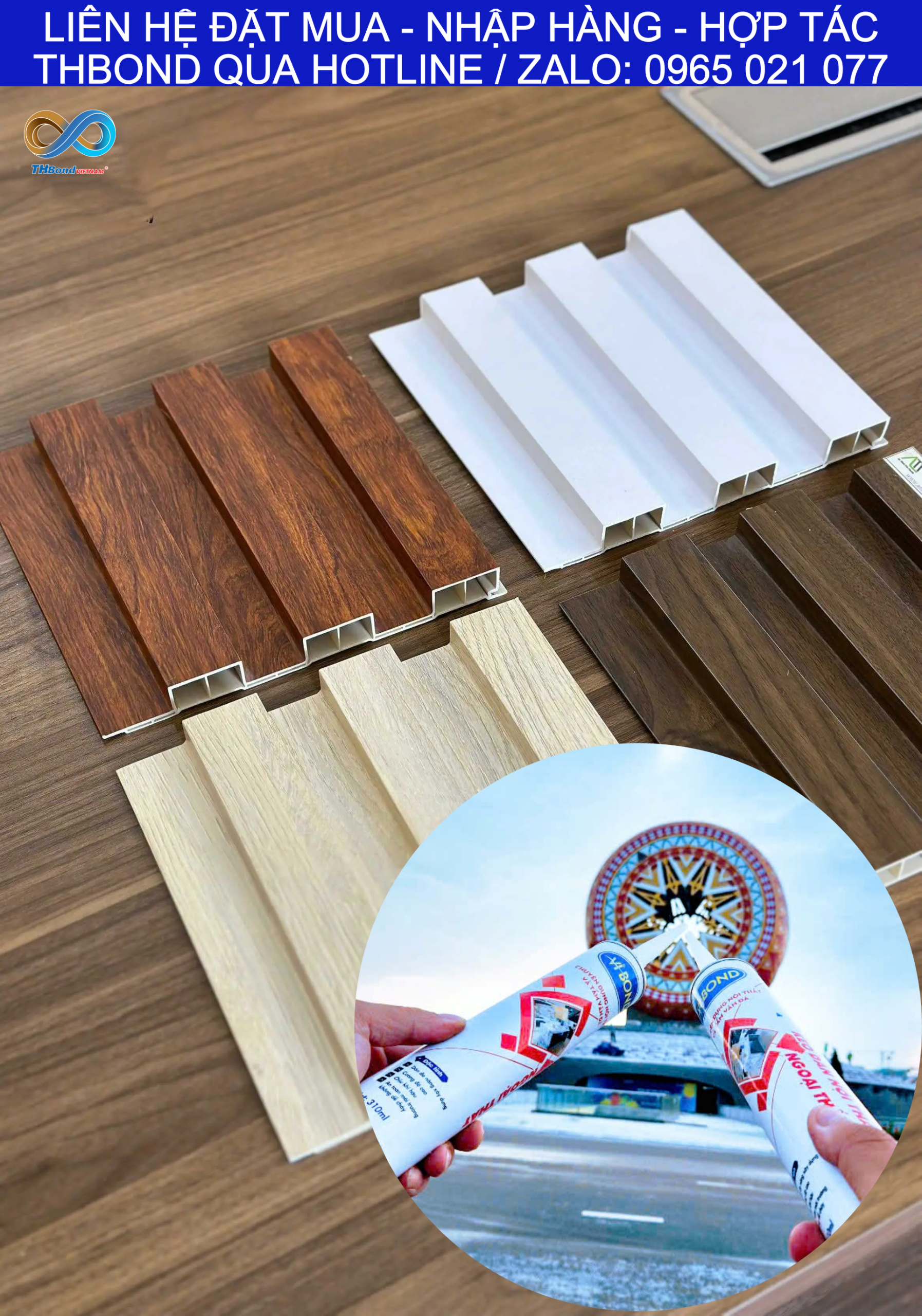 THBond – Keo dán tấm lam sóng cho liên kết chắc chắn, giúp hoàn thiện vách ốp gọn đẹp và bền bỉ trong quá trình sử dụng.