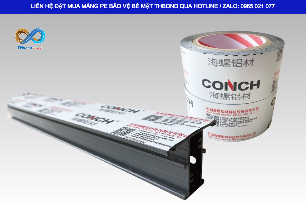 Với khả năng bám dính nhưng dễ dàng bóc, Màng Bảo Vệ bề mặt Nhôm MTH599 hỗ trợ giữ lớp bề mặt nguyên vẹn trước khi đưa vào công đoạn tiếp theo.
