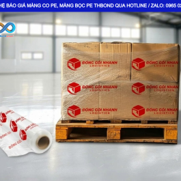 Màng PE in logo hỗ trợ nhận diện kiện linh kiện và vật tư công nghiệp trong nhiều lĩnh vực ngành nghề, hàng hóa