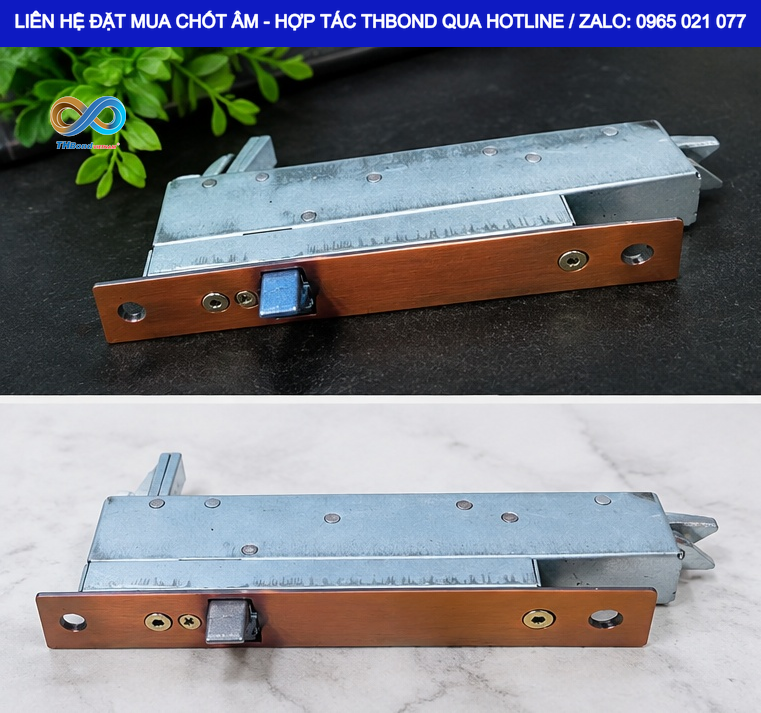 Thiết kế chốt âm CTH1889 giúp hoàn thiện cơ cấu đóng giữ cánh phụ mà không cần bố trí thanh chốt dài theo kiểu truyền thống, tránh tình trạng cánh phụ bị cố định cứng, hoặc thao tác