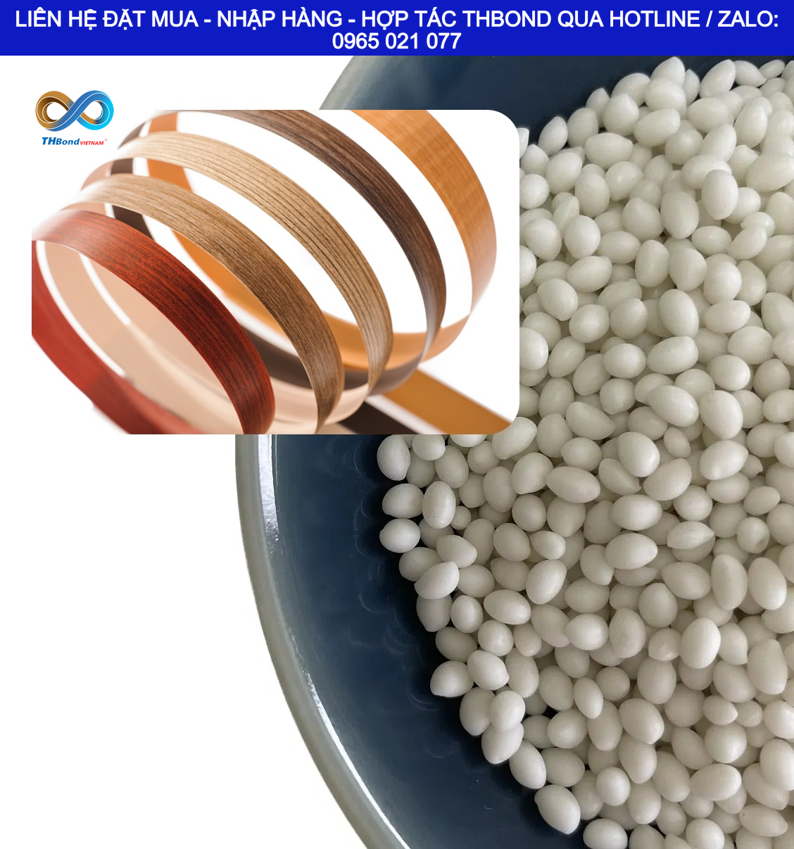 THBond cung ứng giải pháp keo hạt EVA dán cạnh cho các đơn vị gia công ván MDF, MFC, HDF và nhiều loại vật liệu nội thất
