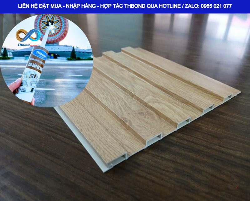 Dán thanh lam, tấm ốp sóng thuận tiện hơn với giải pháp keo THBond, phù hợp cho các hạng mục trang trí nội thất, ngoại thất cần đường nét hoàn thiện sạch và thẩm mỹ.