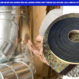 Ron xốp cao su GTH611 THBond hỗ trợ tạo lớp đệm kín giữa các bề mặt ghép nối ống gió.