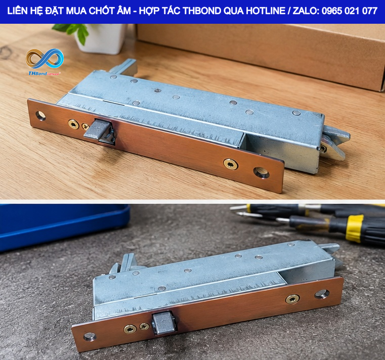 Chốt âm cửa nhanh CTH1889 THBond – giải pháp chốt âm lưỡi gà tiện lợi, đóng mở nhanh chóng cho hệ cửa 2, 3, 4, 5 , 6 cánh