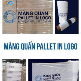 In nhận diện thương hiệu trực tiếp trên màng chít PE cho xưởng, công ty sản xuất, doanh nghiệp thương mại phục vụ hoạt động phân phối hiệu quả