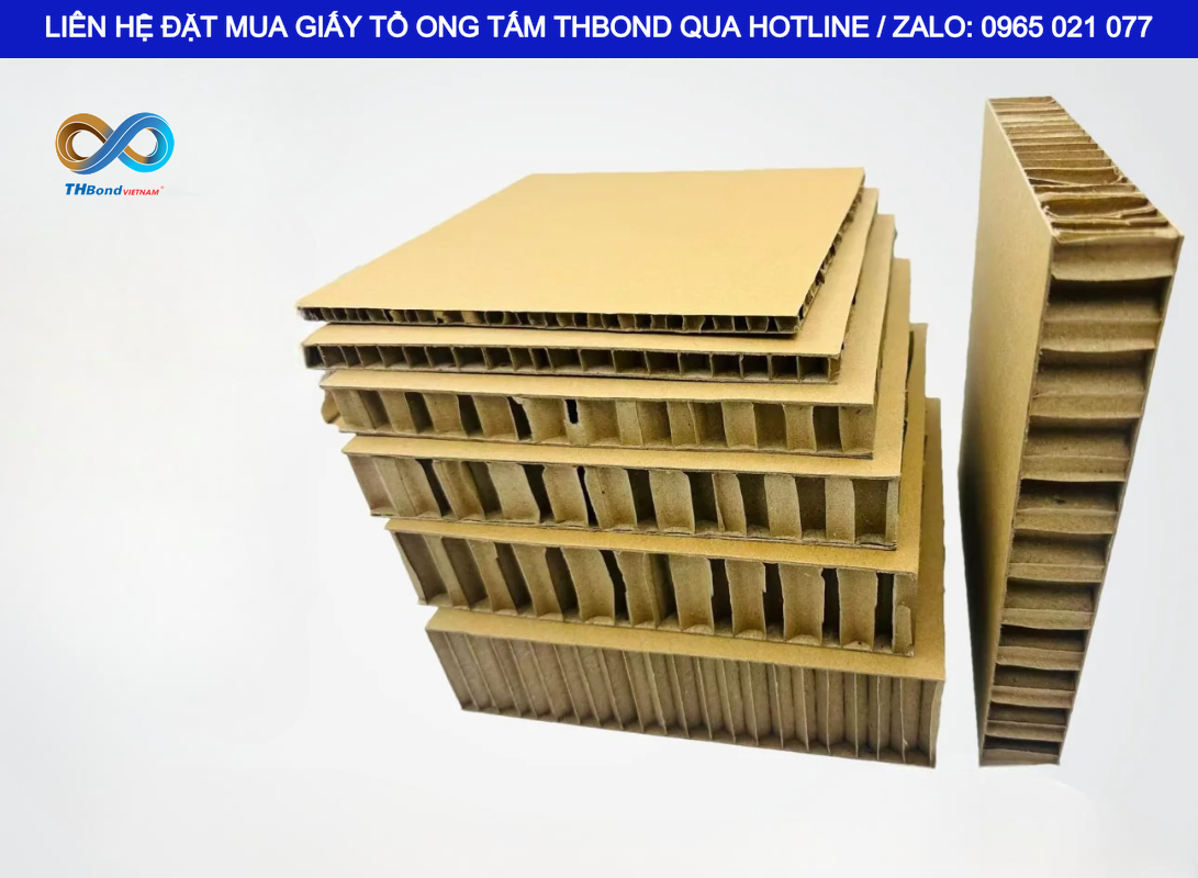 Giấy tổ ong GTO558 của THBond – vật liệu đầu vào chất lượng hiệu quả, giá tốt cho các phương án sản xuất tấm vách panel, cửa chống cháy, cửa thép
