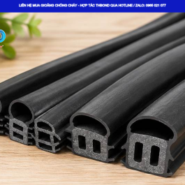GTHCC683 do THBond cung ứng phù hợp làm gioăng cho cửa thép chống cháy và các hệ cửa có thiết kế rãnh tương thích.