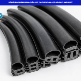 Cấu trúc chữ D 3 lỗ, 4 ngạnh của gioăng cửa thép chống cháy GTHCC683 giúp THBond đáp ứng nhu cầu lựa chọn gioăng theo mặt cắt thực tế của cửa