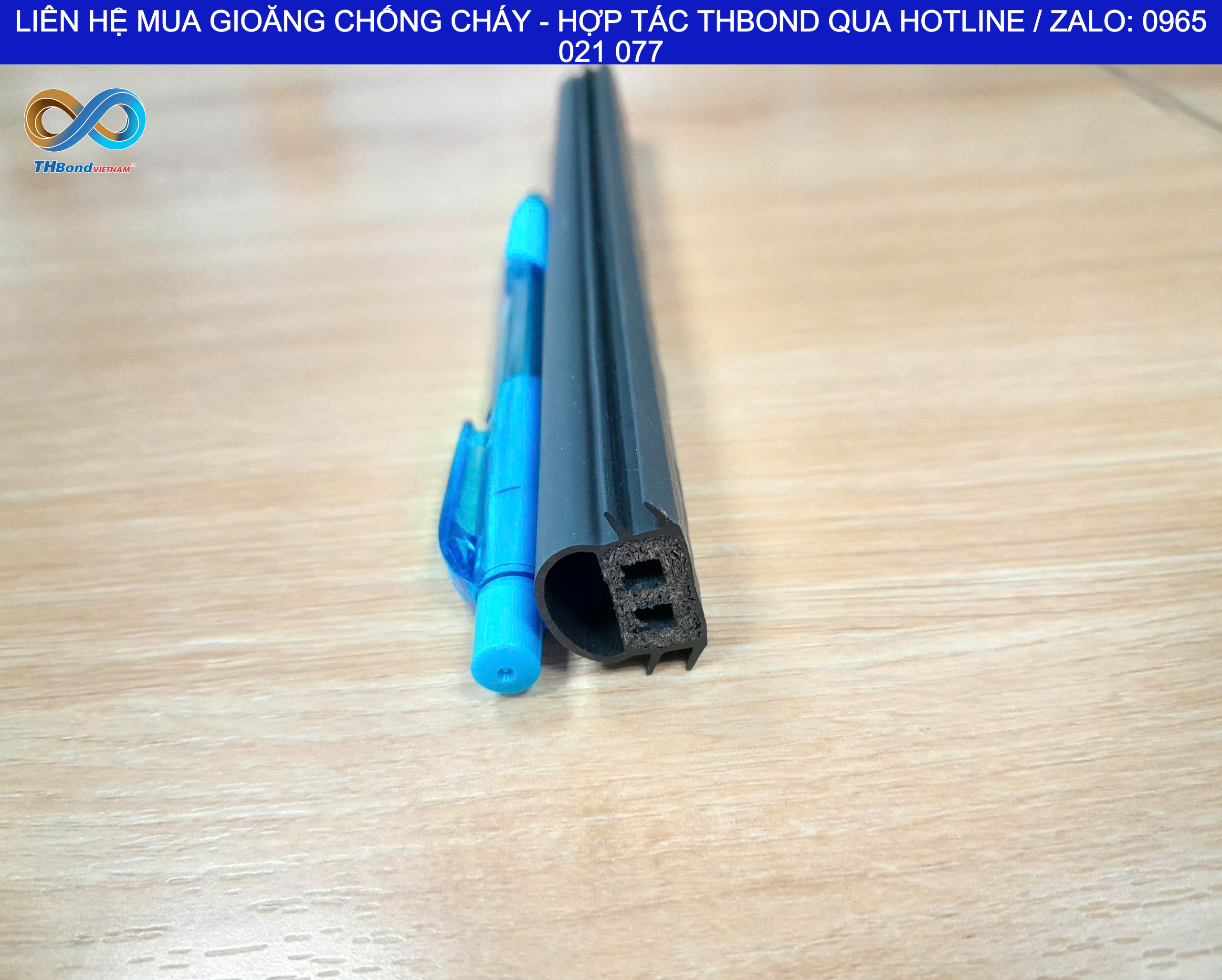 Với chất chống cháy được trang bị sẵn, gioăng GTHCC683 của THBond phù hợp cho nhiều hệ cửa cần bổ sung giải pháp chống cháy
