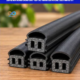 THBond cung ứng gioăng chống cháy trương nở chữ D 3 lỗ, 4 ngạnh GTHCC683 kích thước 20 × 26 mm cho sản xuất, thi công lắp đặt cửa. Sản phẩm có thể custom kích thước theo nhu cầu riêng.