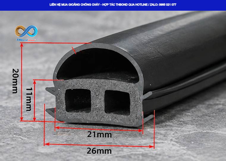 THBond cung cấp GTHCC683 có sẵn chất chống cháy, phù hợp bố trí tại các vị trí cần làm kín, chống khói độc, nhiệt lan qua trên các hệ cửa.
